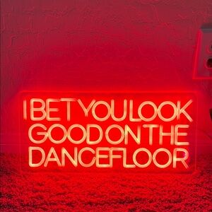 Red Neon Sign Wall Decor